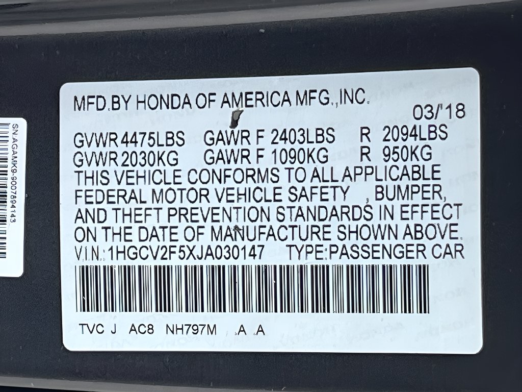 2018 Honda Accord photo 32 of 33