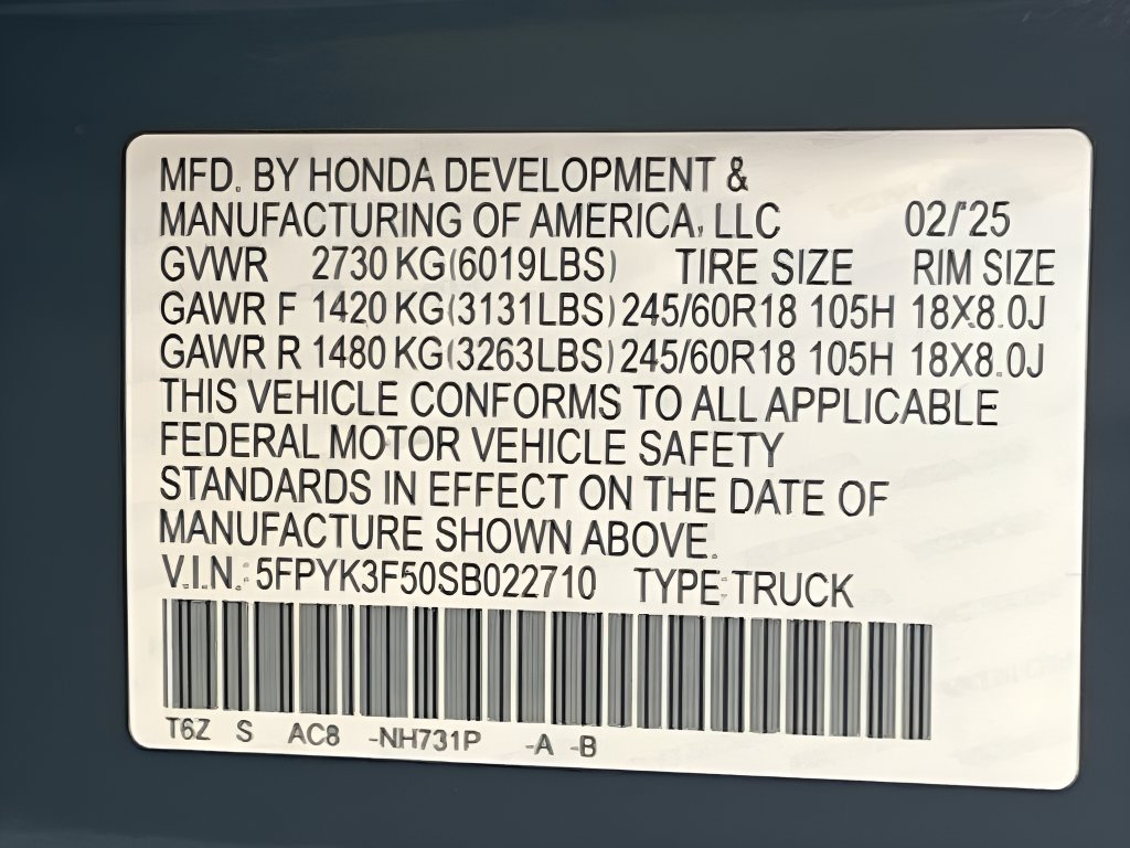 2025 Honda Ridgeline photo 32 of 32